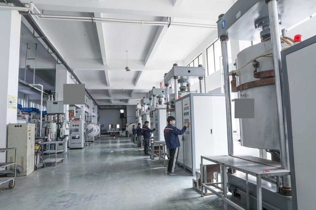 Hot-pressing equipment row