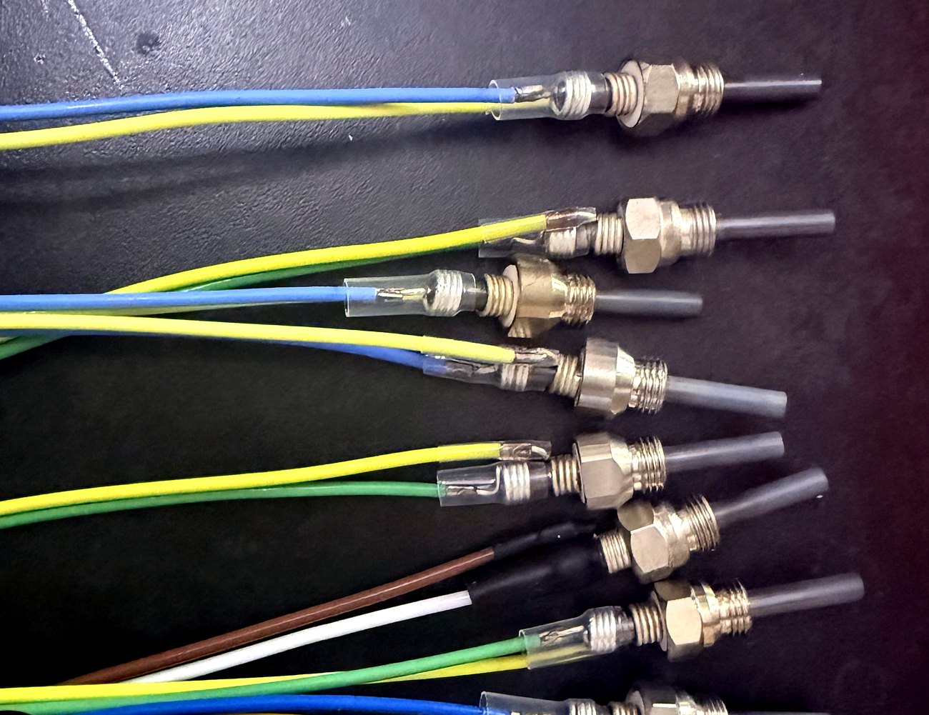 RZ glow plug family — real factory photo